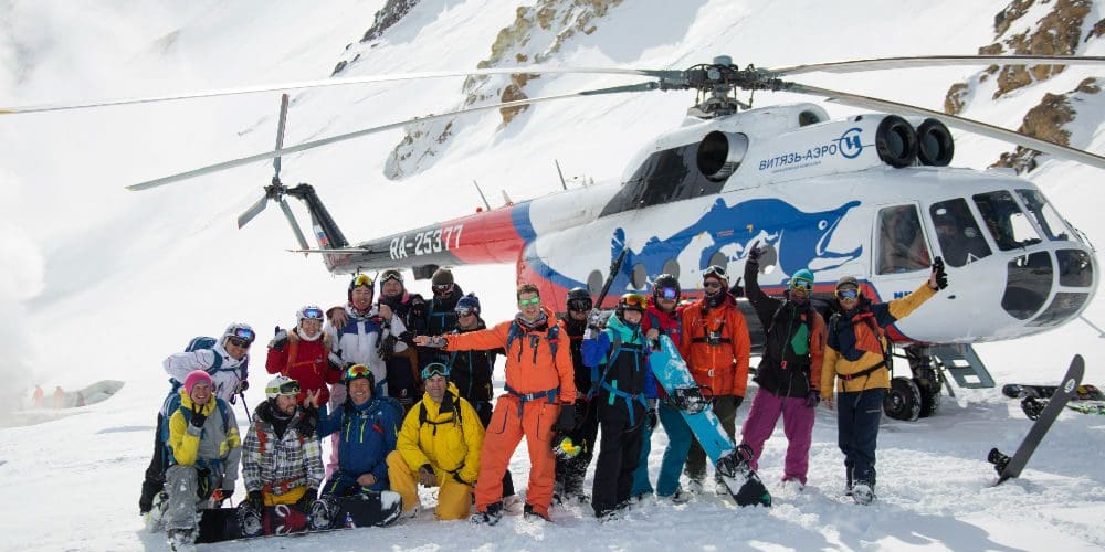 Heliski on Kamchatka Peninsula Russia