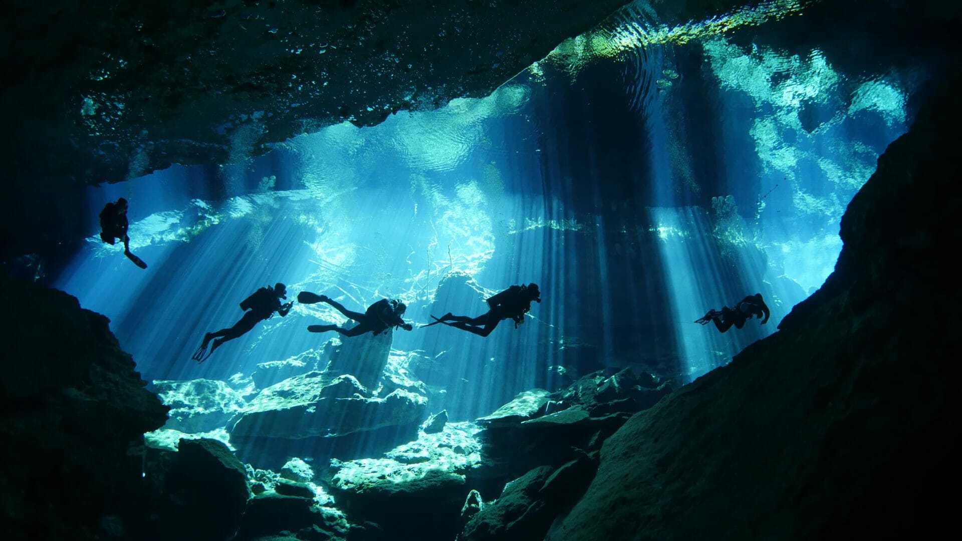 Buceo en ceno en un viaje a Yucatán Mexico