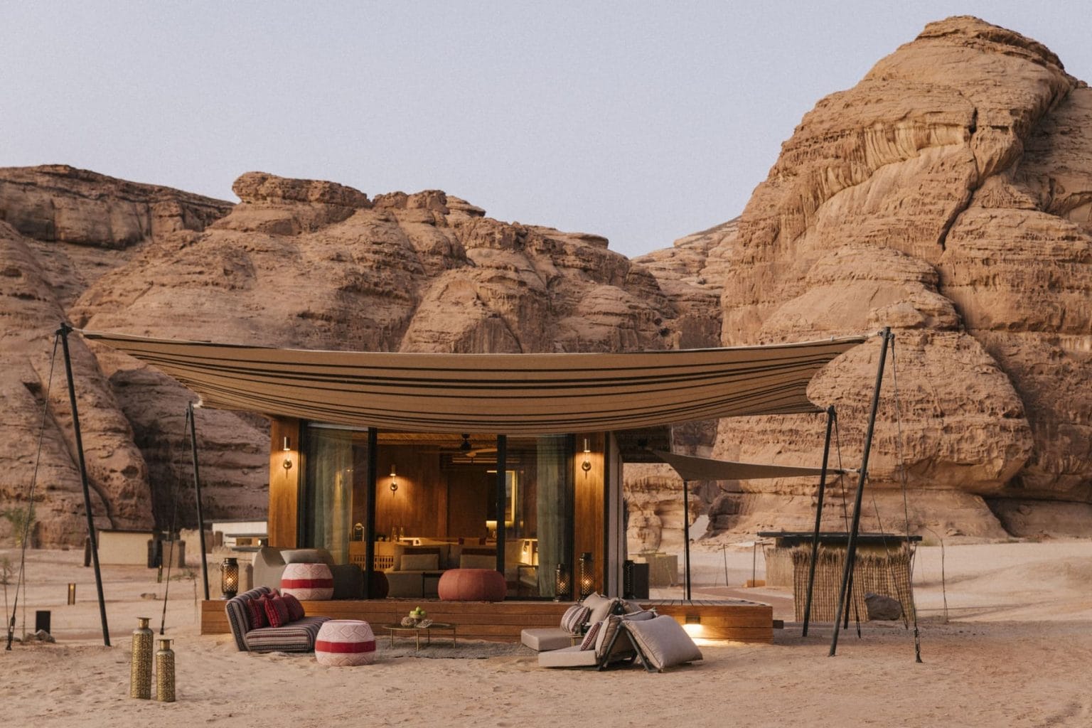 Glamping desierto Arabia Saudí