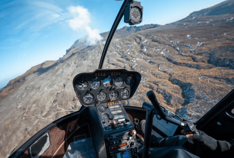 Sobrevolar volcán Aso Japón