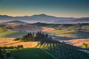 Paisaje de Toscana Italia