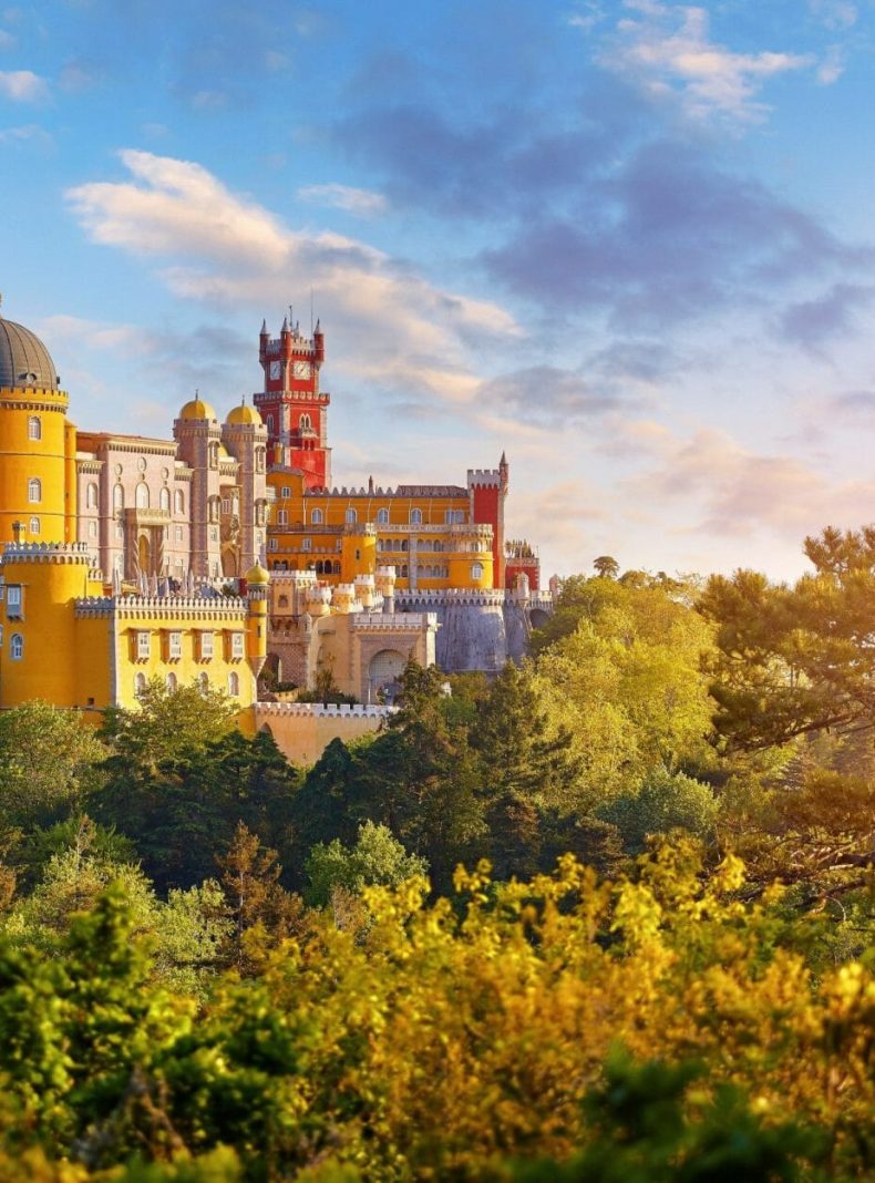 Palacio Nacional de Pena en Sintra, cerca de Lisboa, Portuga